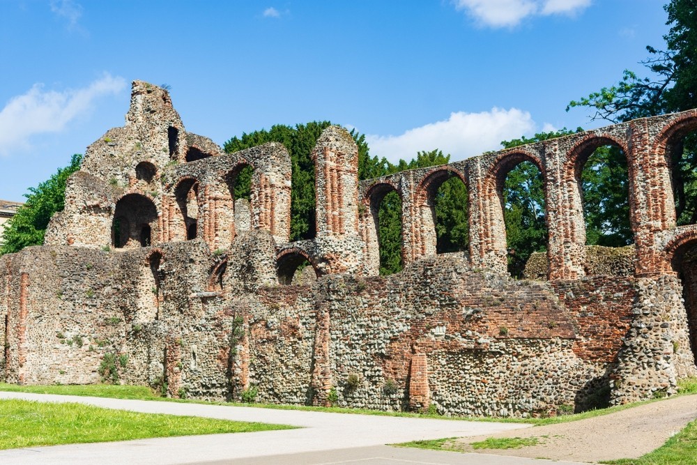 Summer castle park in Colchester