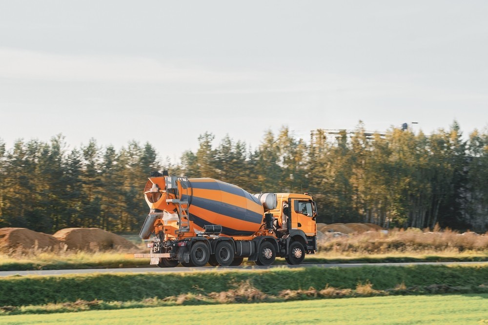 Photo of a cement mixer