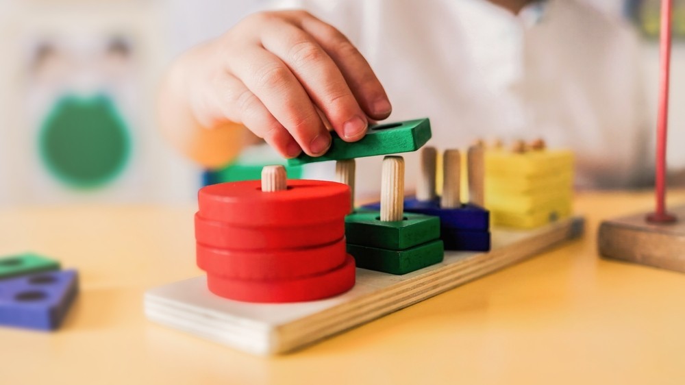 Photo of a playing at a nursery