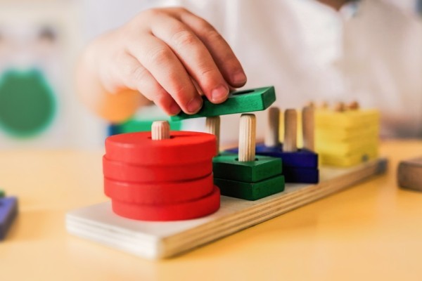 Photo of a playing at a nursery