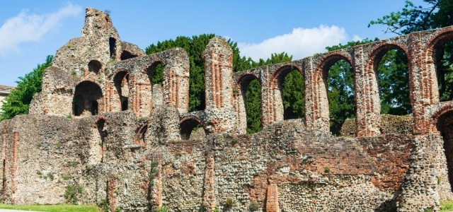 Summer castle park in Colchester