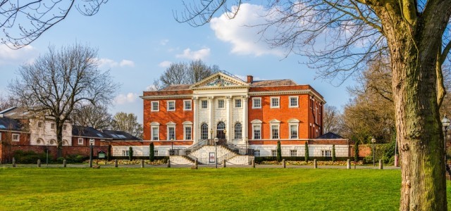 Warrington Town Hall on a sunny day