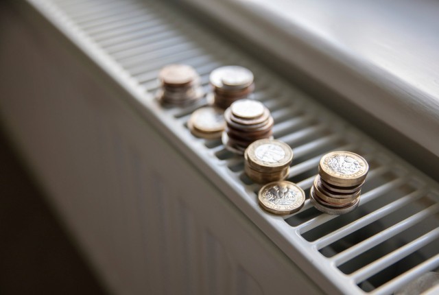 Coins on a radiator